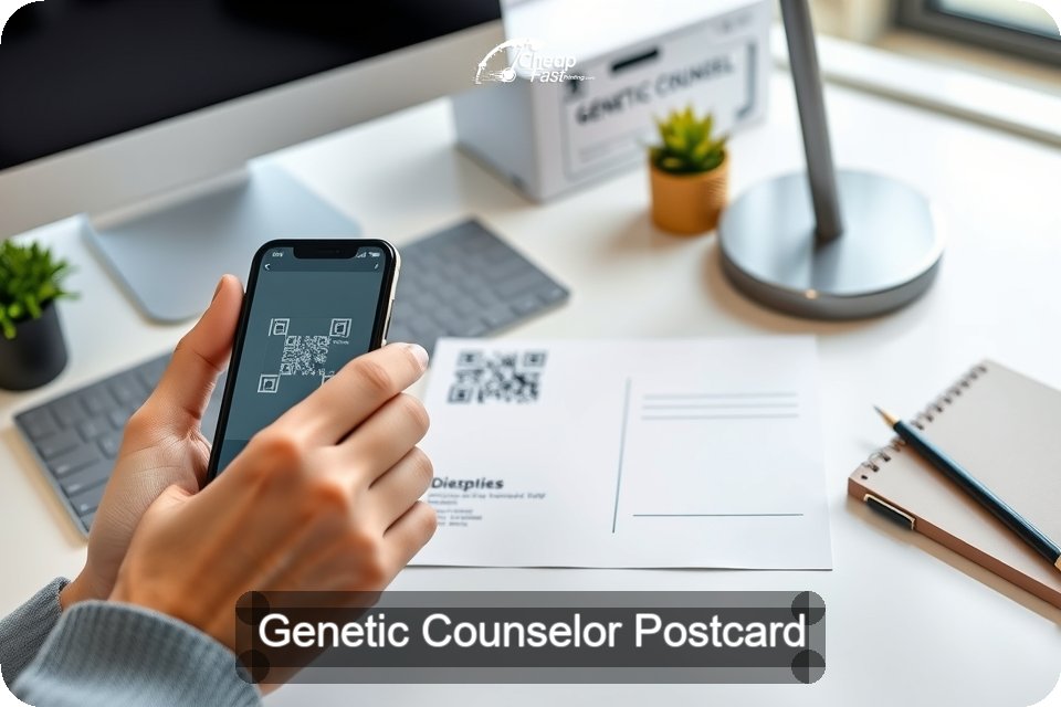 Genetic Counselor Postcard Sample 08 · 6" x 9" design sample