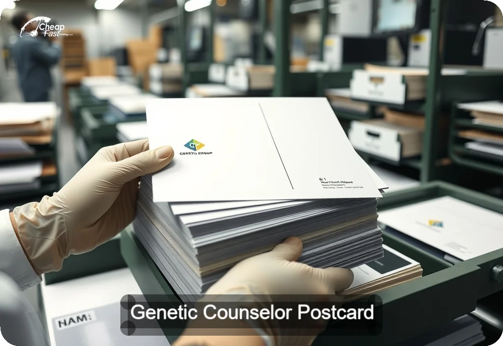 Genetic Counselor Postcard Sample 09 · 6" x 11" design sample