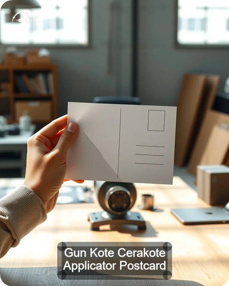 Gun Kote Cerakote Applicator Postcard Sample 04 · 4.25" x 5.5" design sample