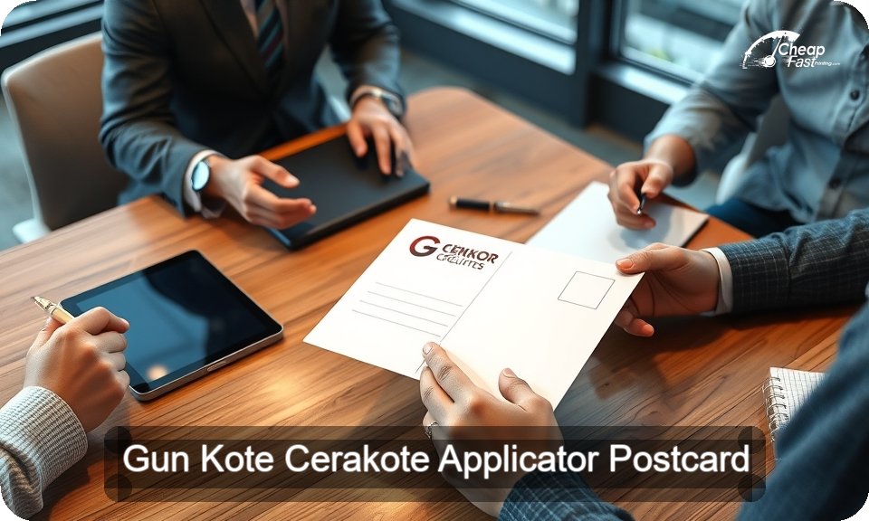 Gun Kote Cerakote Applicator Postcard Sample 05 · 4" x 9" design sample