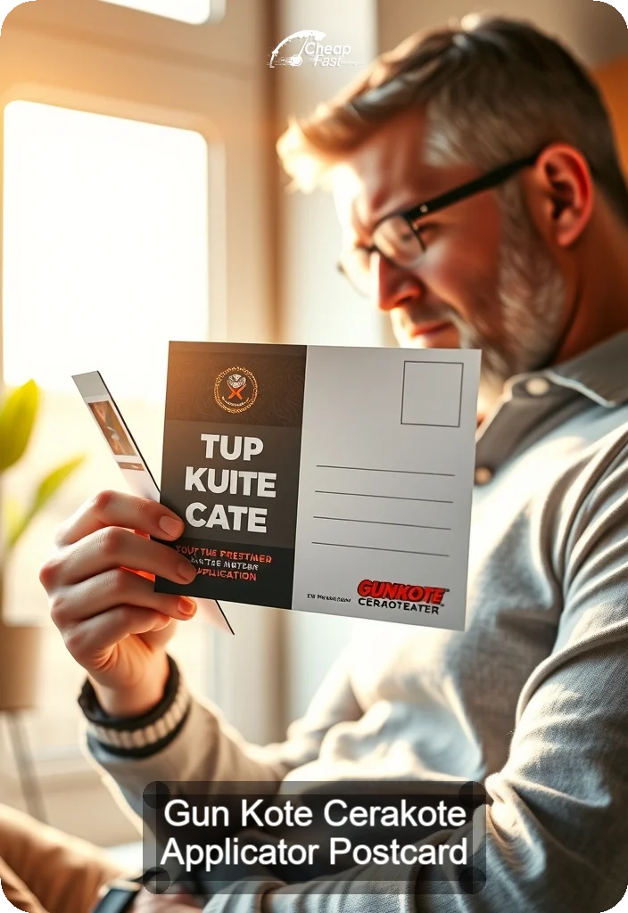 Gun Kote Cerakote Applicator Postcard Sample 06 · 4.5" x 6.5" design sample