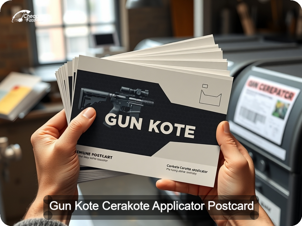 Gun Kote Cerakote Applicator Postcard Sample 07 · 6.5" x 9" design sample