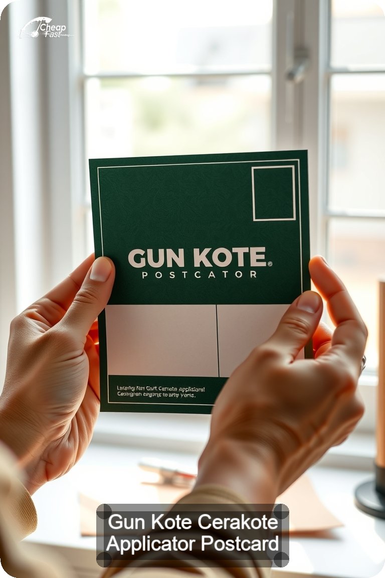 Gun Kote Cerakote Applicator Postcard Sample 08 · 4.5" x 11" design sample