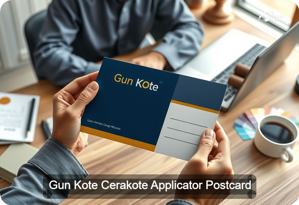 Gun Kote Cerakote Applicator Postcard Sample 09 · 4" x 6" design sample