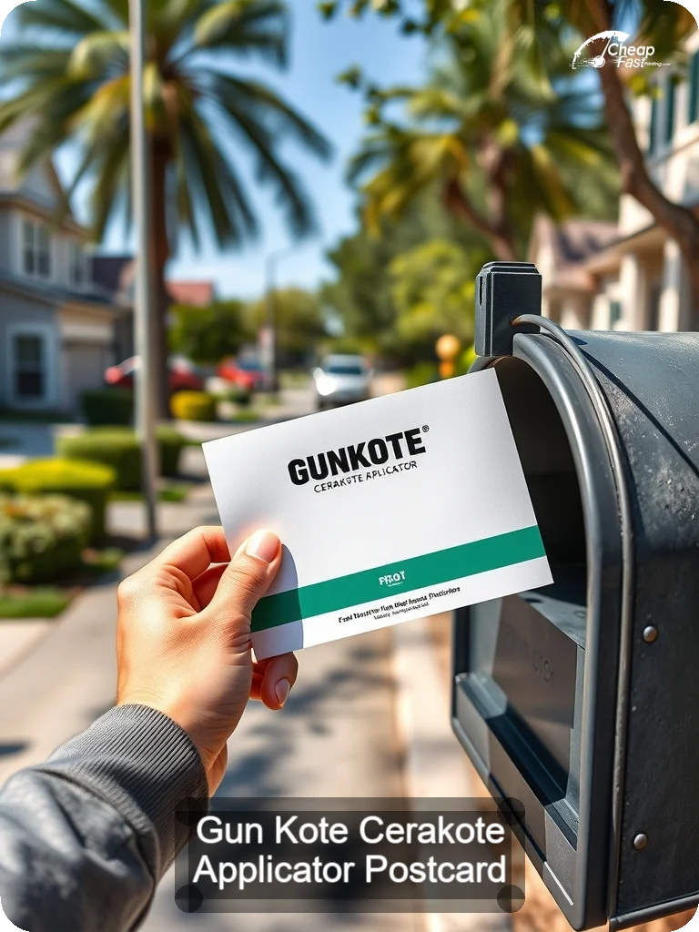 Gun Kote Cerakote Applicator Postcard Sample 10 · 5" x 7" design sample