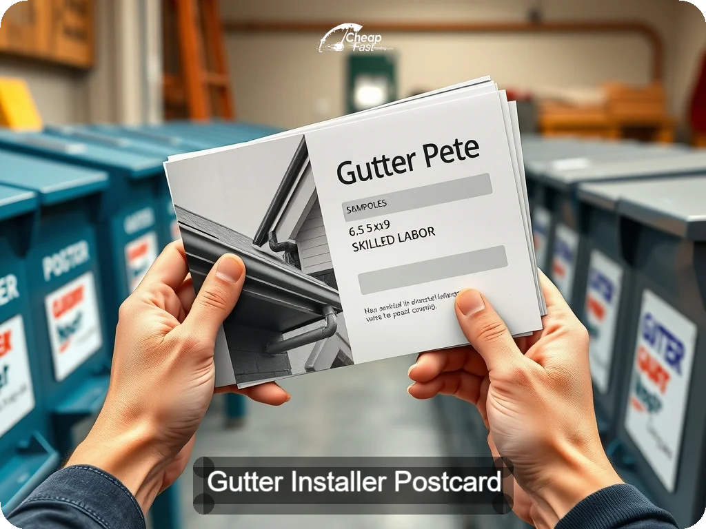 Gutter Installer Postcard Sample 06 · 6.5" x 9" design sample