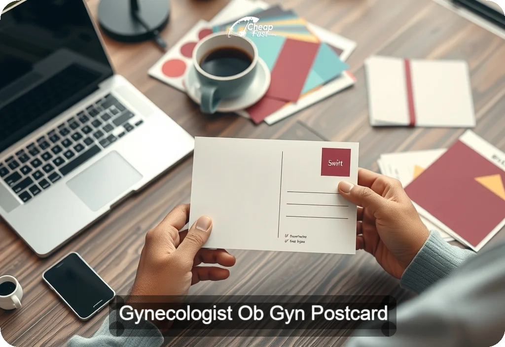 Gynecologist Ob Gyn Postcard Sample 05 · 4" x 6" design sample