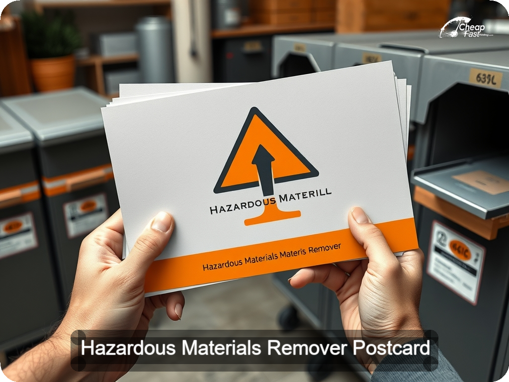 Hazardous Materials Remover Postcard Sample 08 · 6.5" x 9" design sample