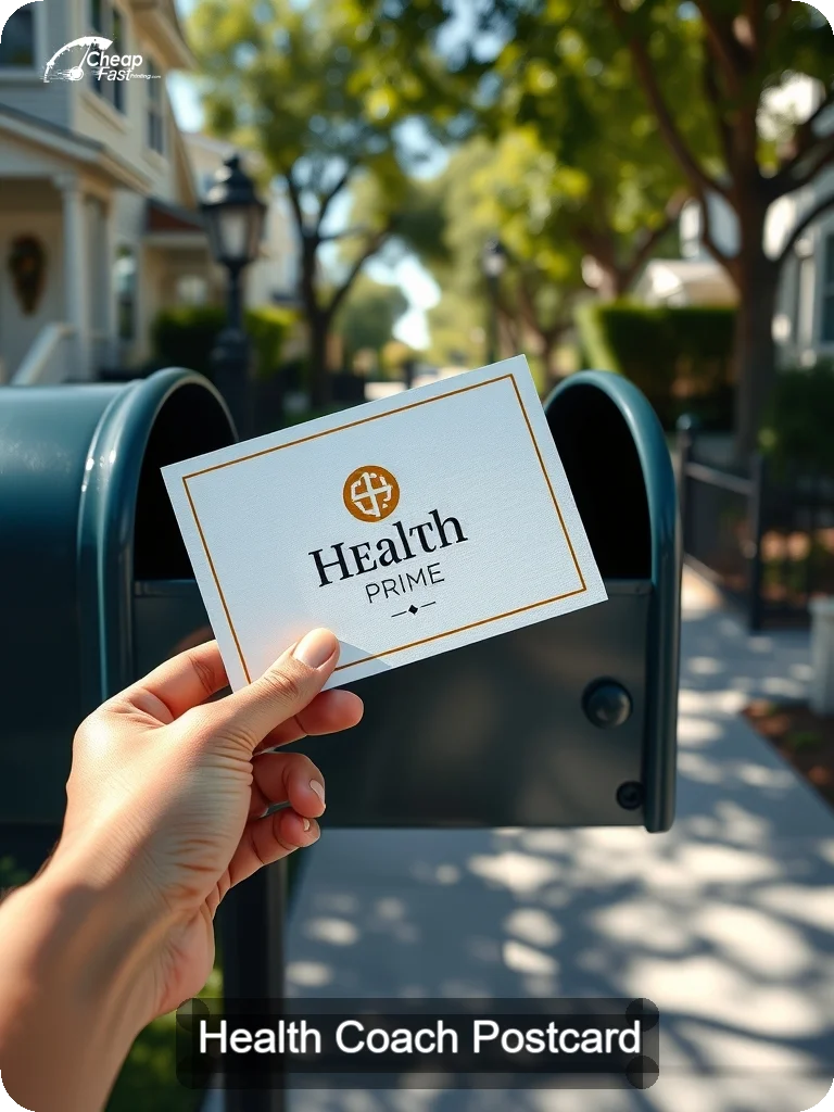 Health Coach Postcard Sample 08 · 5" x 7" design sample