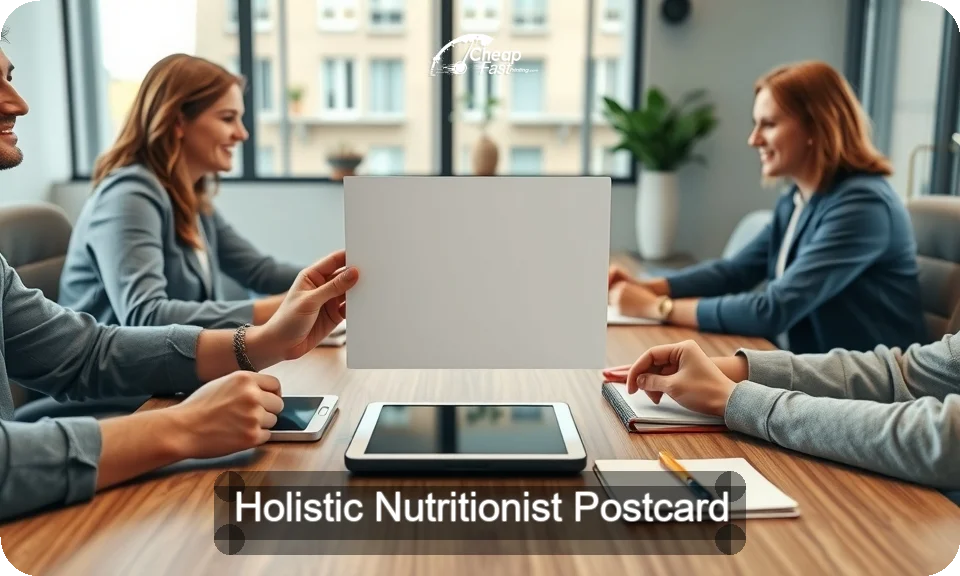 Holistic Nutritionist Postcard Sample 02 · 4" x 9" design sample