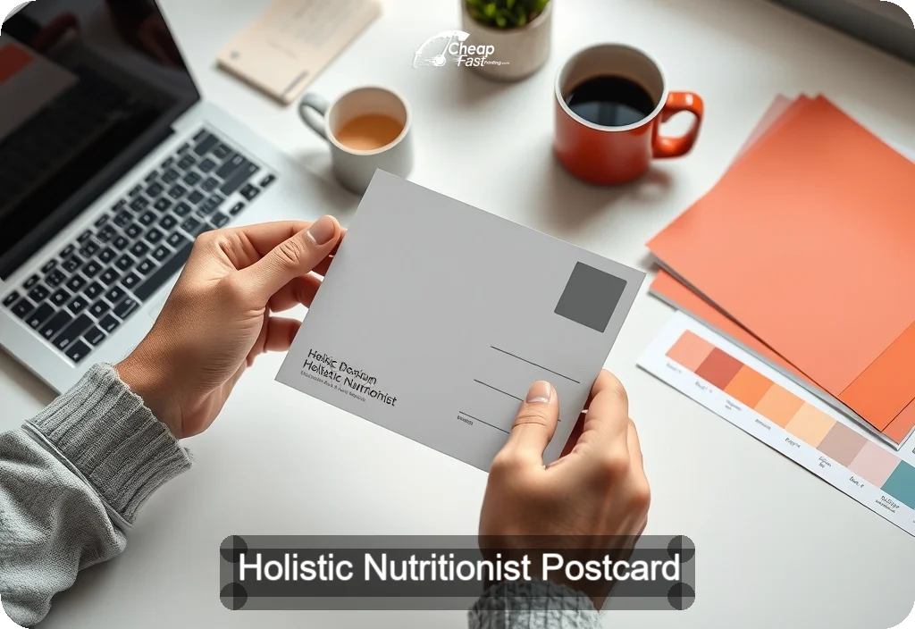 Holistic Nutritionist Postcard Sample 06 · 4" x 6" design sample