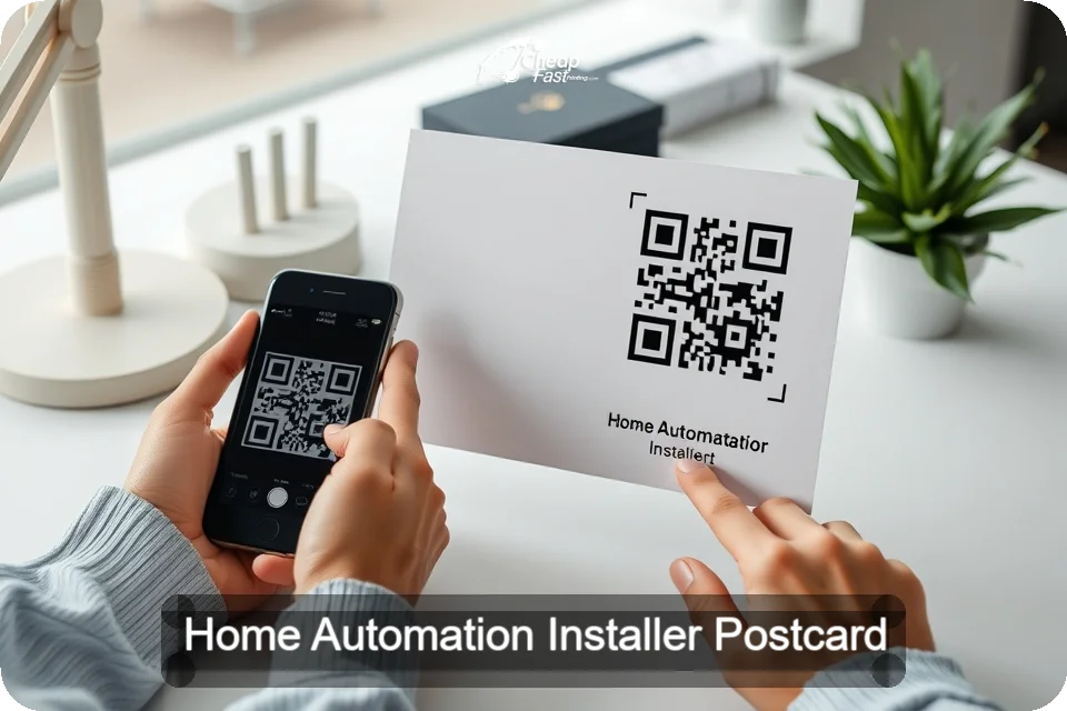 Home Automation Installer Postcard Sample 09 · 6" x 9" design sample
