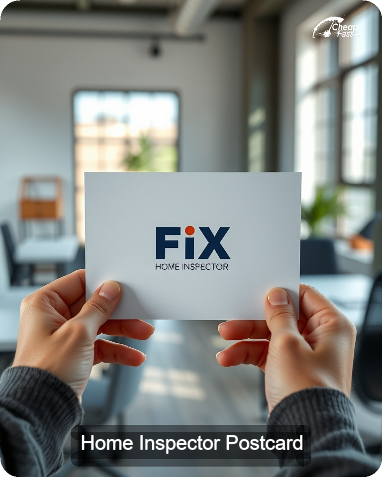 Home Inspector Postcard Sample 10 · 4.25" x 5.5" design sample