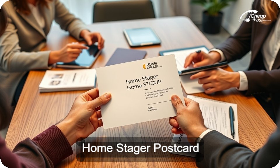 Home Stager Postcard Sample 06 · 4" x 9" design sample
