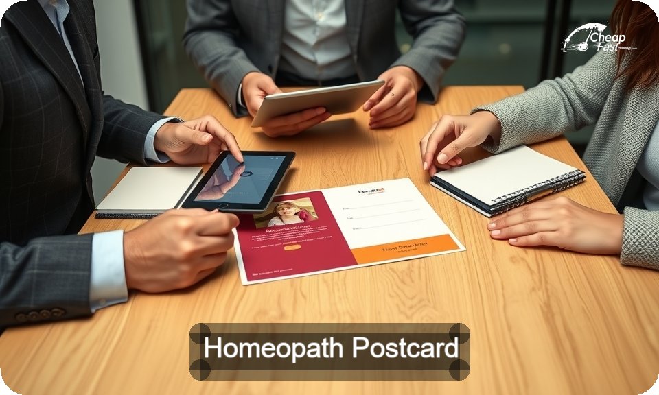 Homeopath Postcard Sample 05 · 4" x 9" design sample
