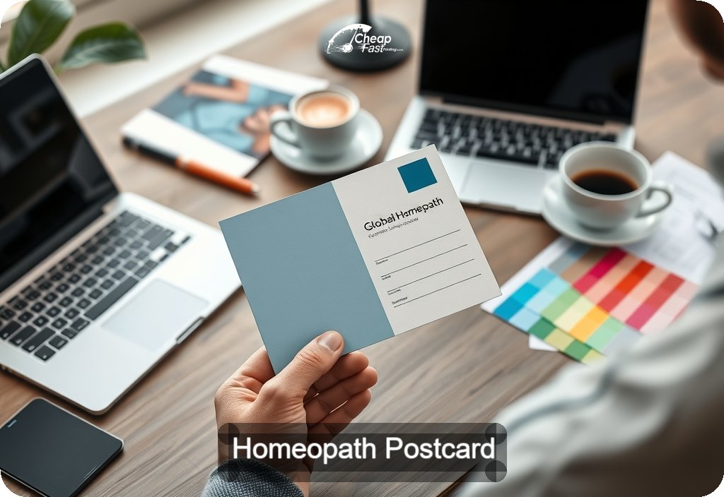Homeopath Postcard Sample 09 · 4" x 6" design sample