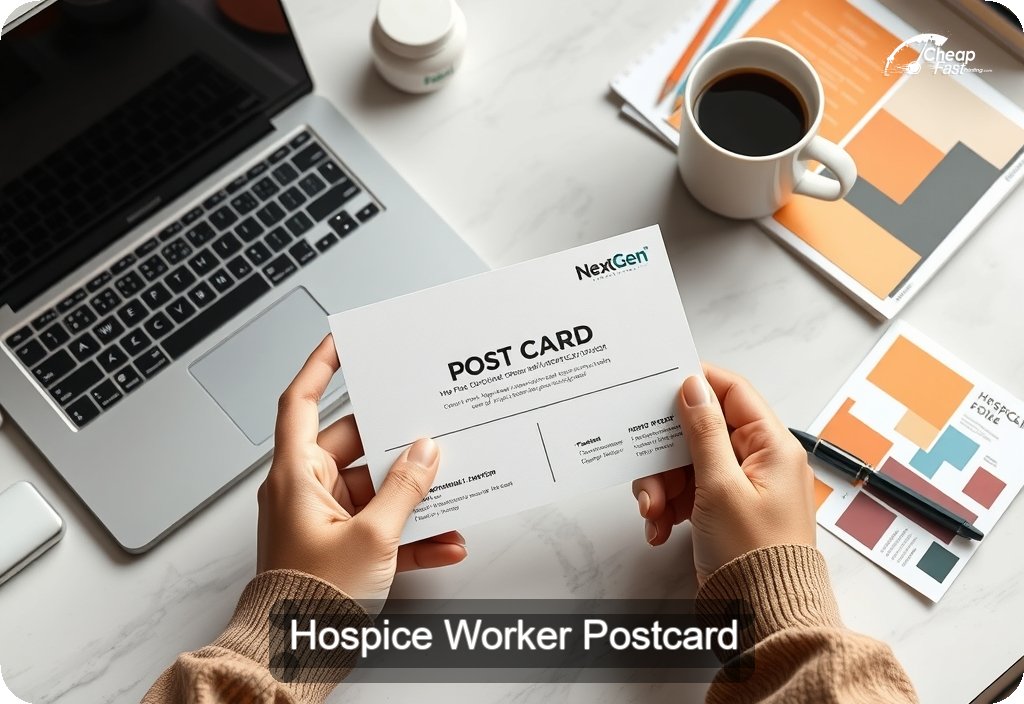 Hospice Worker Postcard Sample 02 · 4" x 6" design sample