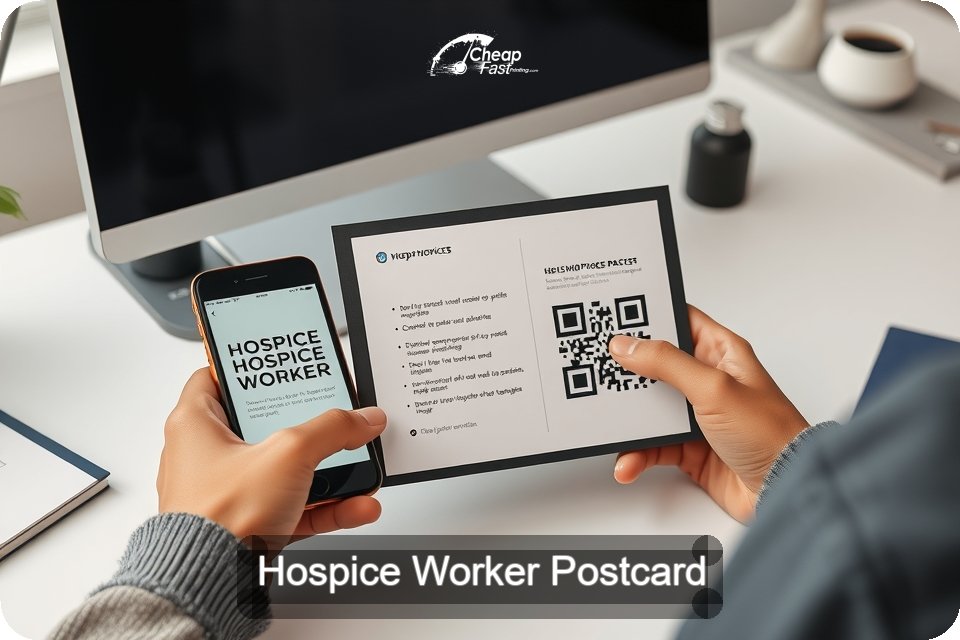 Hospice Worker Postcard Sample 04 · 6" x 9" design sample