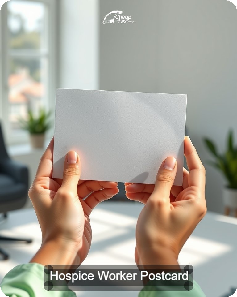 Hospice Worker Postcard Sample 07 · 4.25" x 5.5" design sample