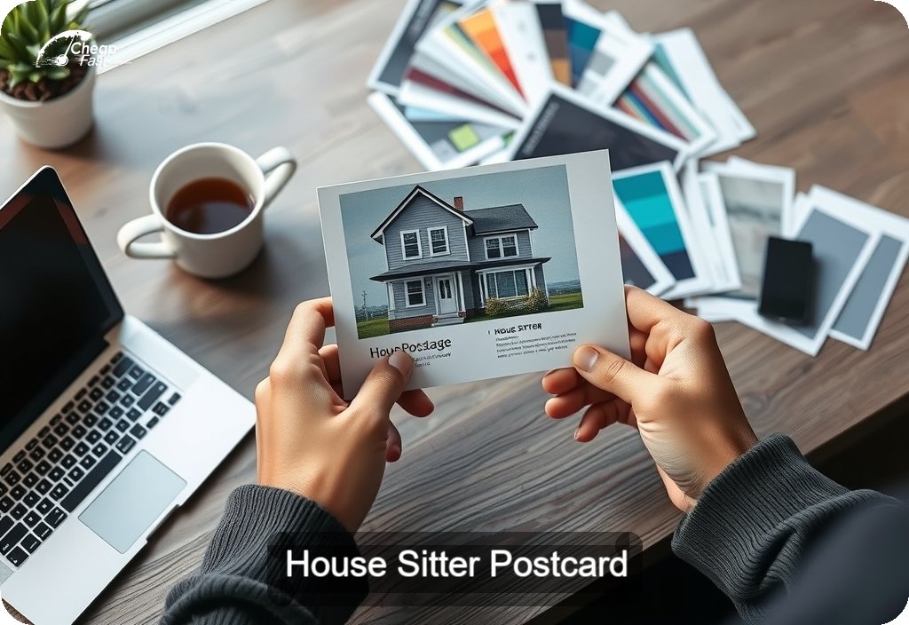 House Sitter Postcard Sample 01 · 4" x 6" design sample