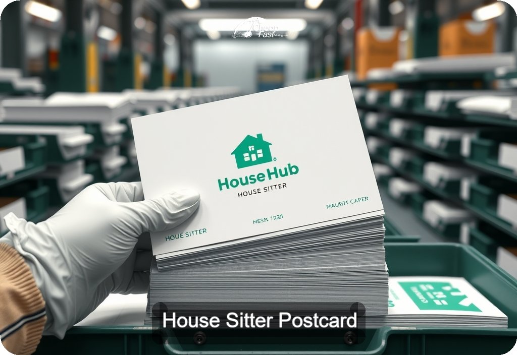 House Sitter Postcard Sample 04 · 6" x 11" design sample