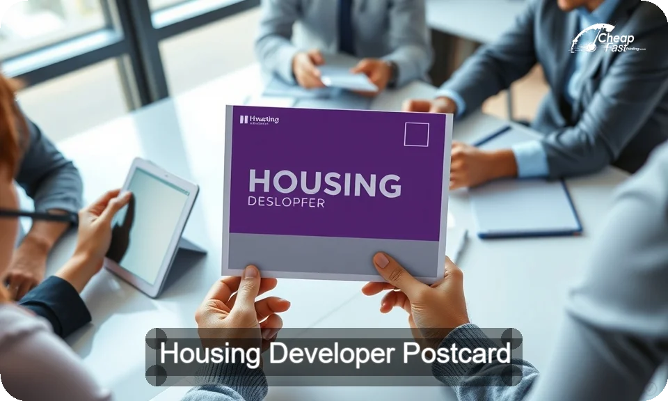 Housing Developer Postcard Sample 03 · 4" x 9" design sample