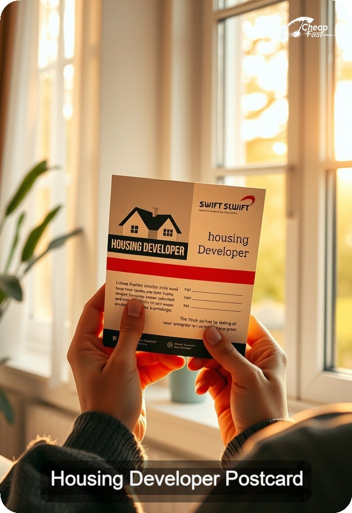 Housing Developer Postcard Sample 04 · 4.5" x 6.5" design sample