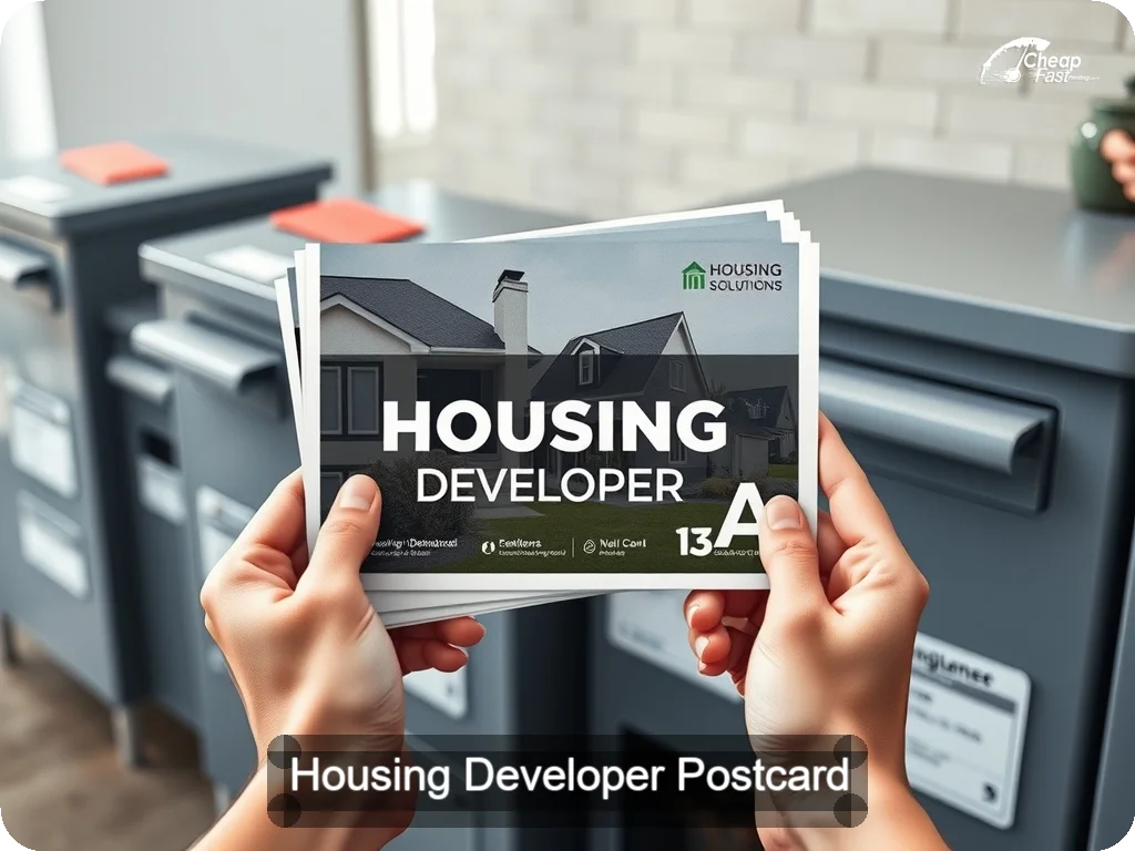 Housing Developer Postcard Sample 05 · 6.5" x 9" design sample