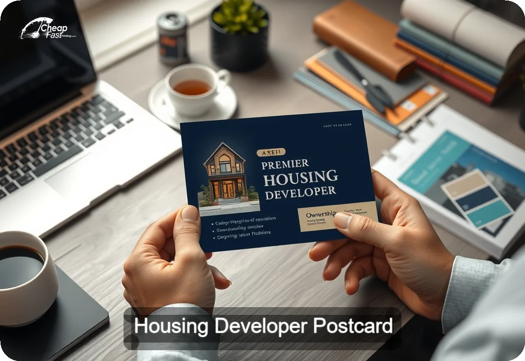 Housing Developer Postcard Sample 07 · 4" x 6" design sample