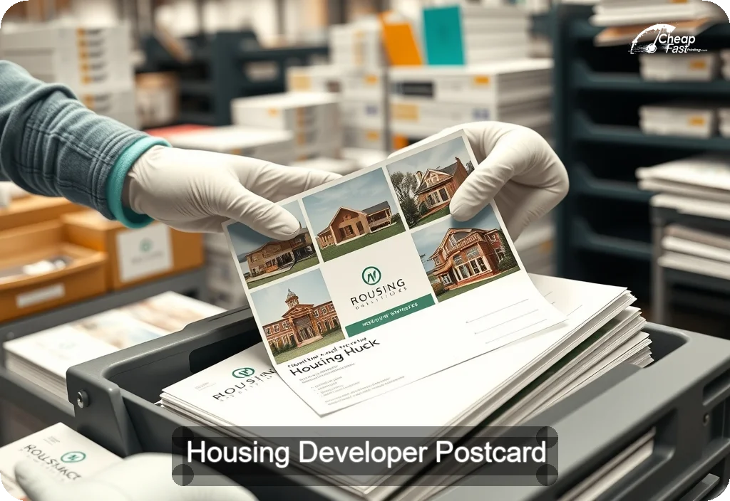Housing Developer Postcard Sample 10 · 6" x 11" design sample