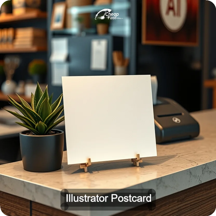 Illustrator Postcard Sample 04 · 5" x 5" design sample