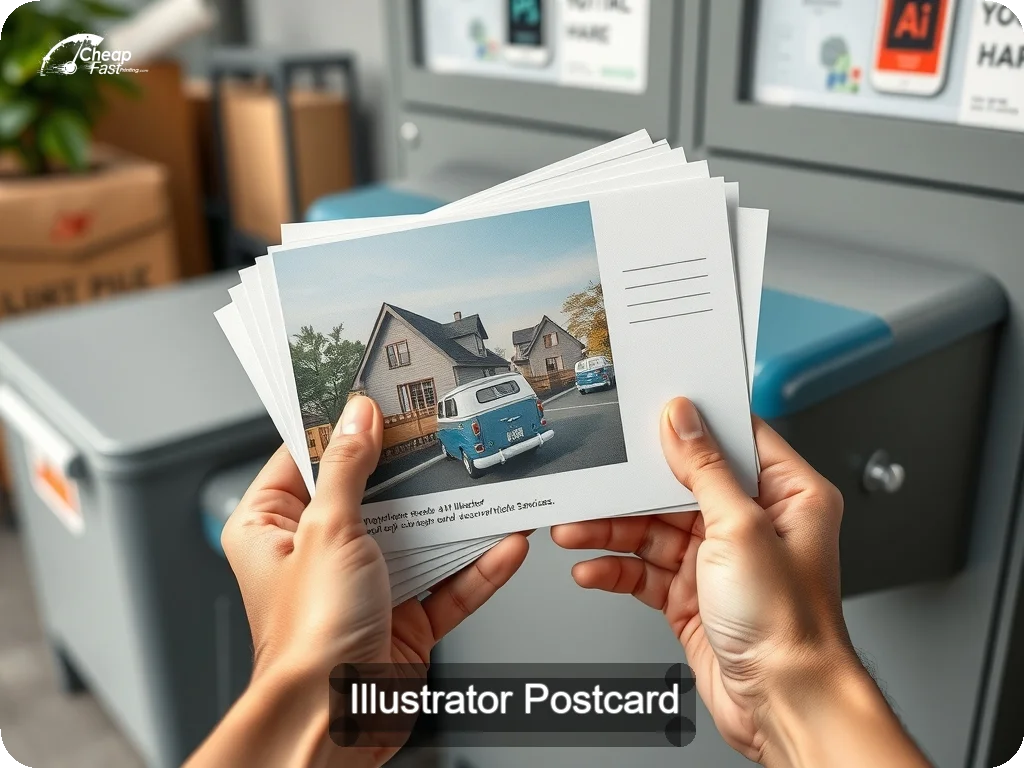 Illustrator Postcard Sample 08 · 6.5" x 9" design sample