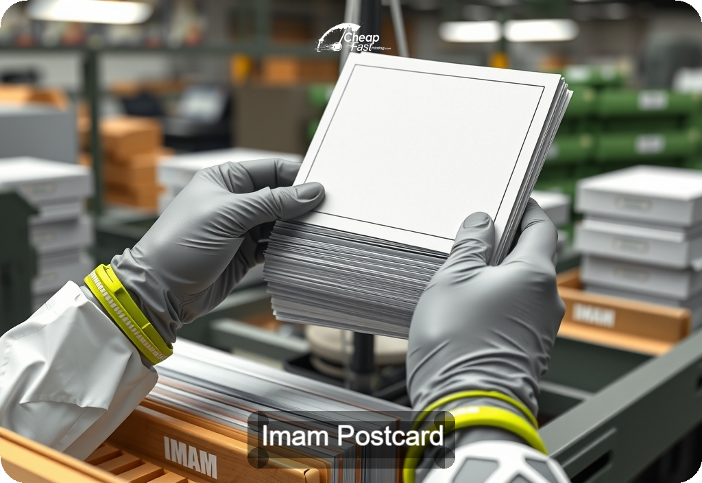 Imam Postcard Sample 03 · 6" x 11" design sample