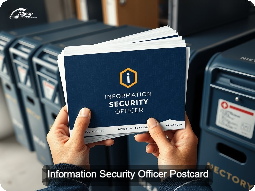 Information Security Officer Postcard Sample 05 · 6.5" x 9" design sample