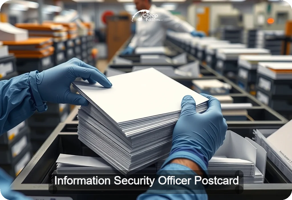Information Security Officer Postcard Sample 10 · 6" x 11" design sample