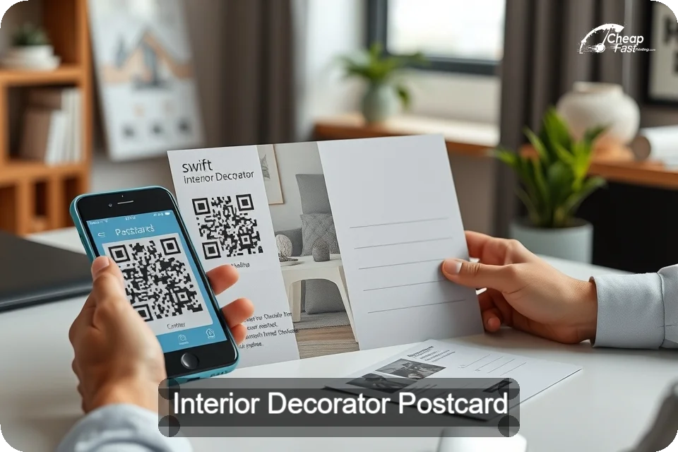 Interior Decorator Postcard Sample 09 · 6" x 9" design sample
