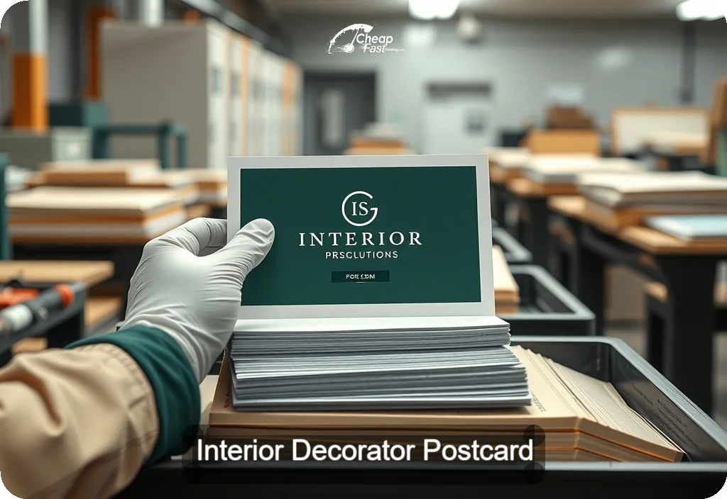 Interior Decorator Postcard Sample 10 · 6" x 11" design sample