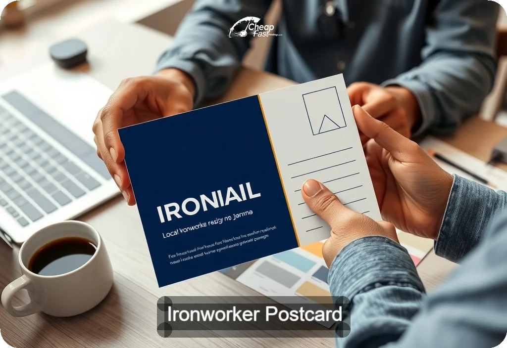 Ironworker Postcard Sample 08 · 4" x 6" design sample