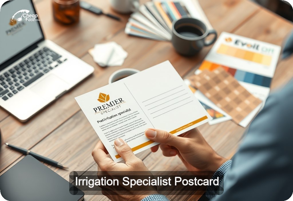 Irrigation Specialist Postcard Sample 07 · 4" x 6" design sample