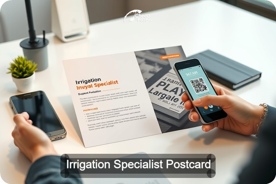 Irrigation Specialist Postcard Sample 09 · 6" x 9" design sample