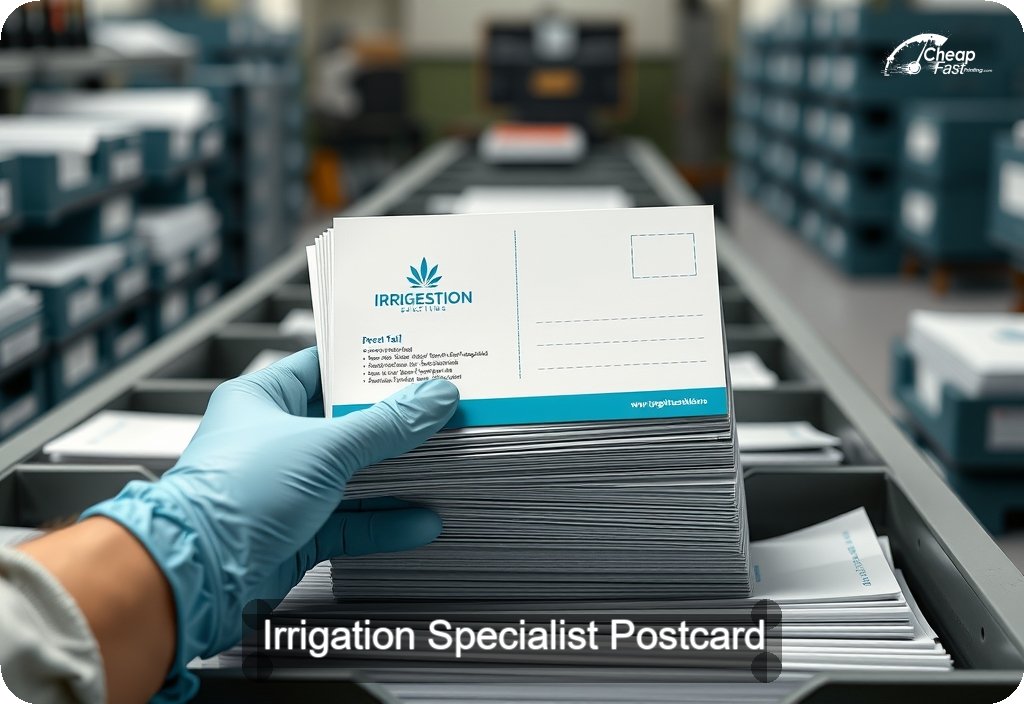 Irrigation Specialist Postcard Sample 10 · 6" x 11" design sample
