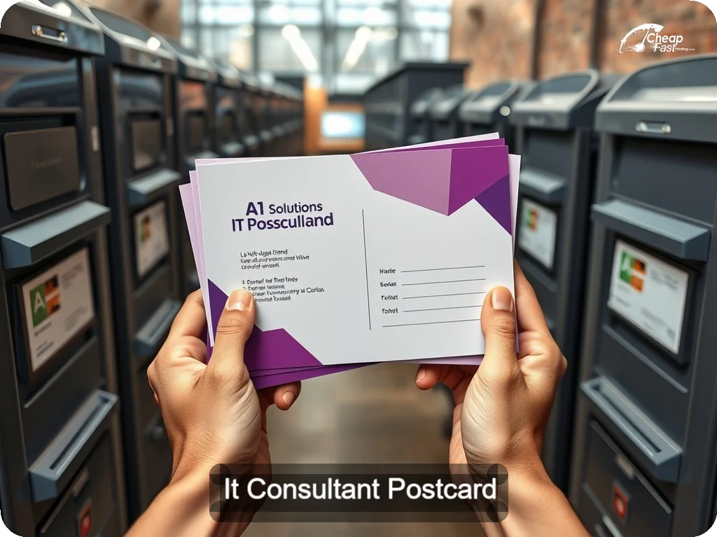It Consultant Postcard Sample 05 · 6.5" x 9" design sample