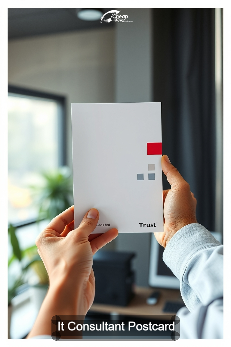 It Consultant Postcard Sample 06 · 4.5" x 11" design sample