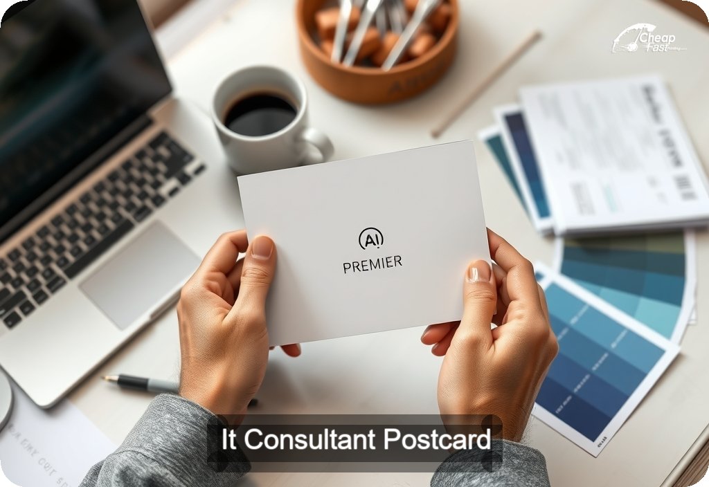 It Consultant Postcard Sample 07 · 4" x 6" design sample