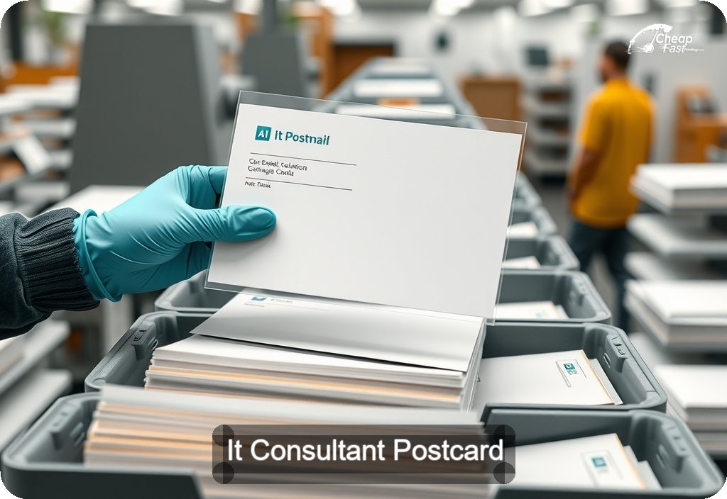 It Consultant Postcard Sample 10 · 6" x 11" design sample