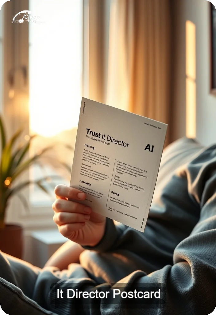 It Director Postcard Sample 02 · 4.5" x 6.5" design sample