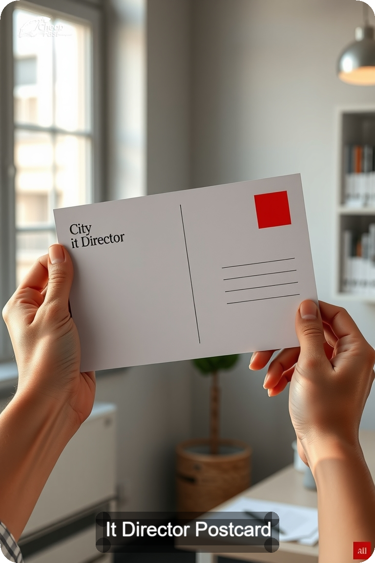 It Director Postcard Sample 04 · 4.5" x 11" design sample