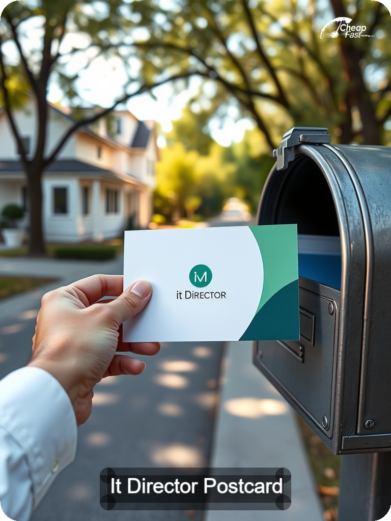 It Director Postcard Sample 06 · 5" x 7" design sample