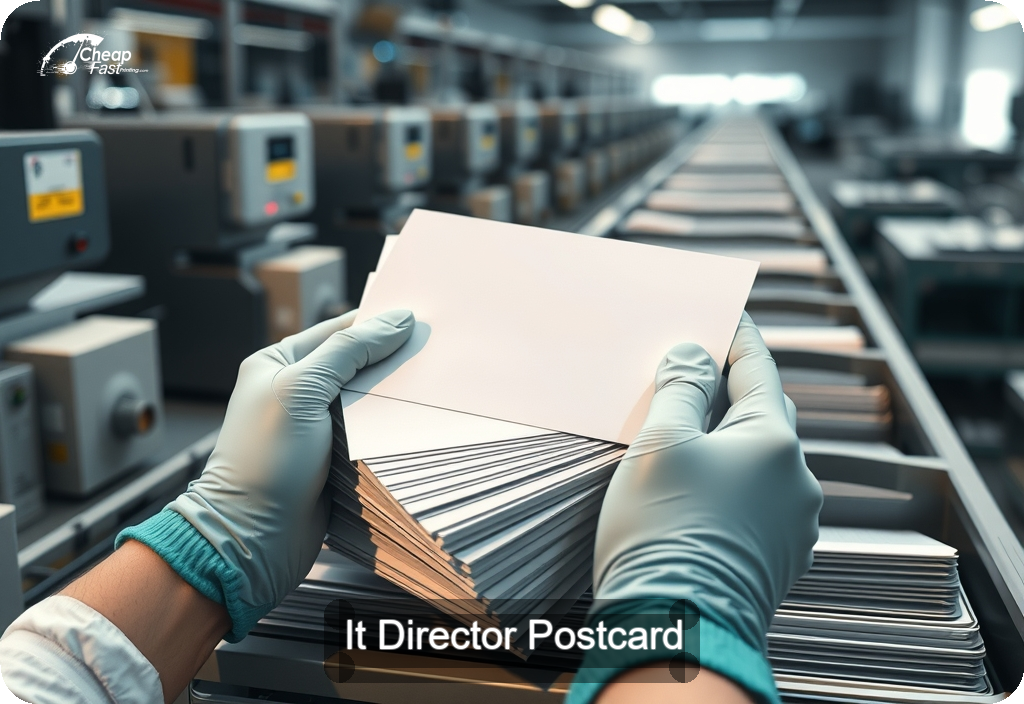 It Director Postcard Sample 08 · 6" x 11" design sample