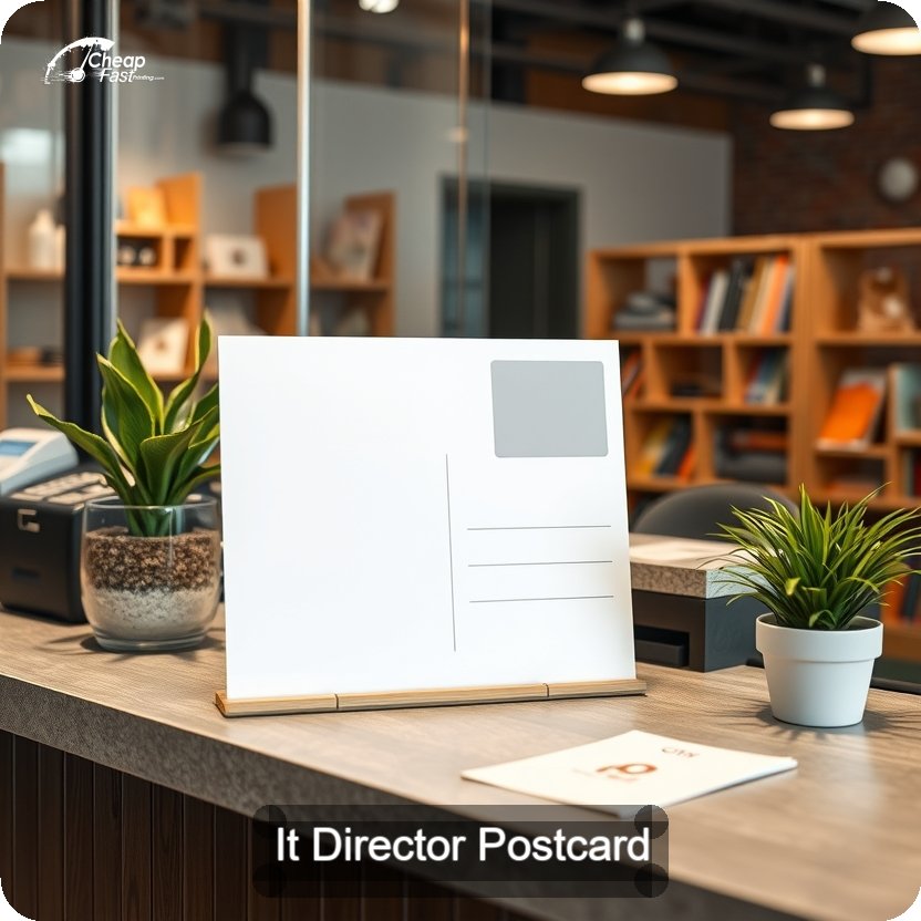 It Director Postcard Sample 09 · 5" x 5" design sample